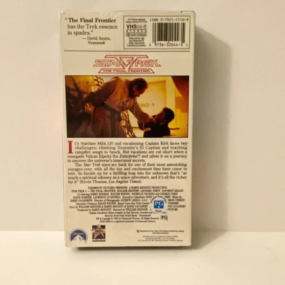 Vintage 1989 Star Trek V  The Final Frontier VHS Sealed - Picture 3 of 8